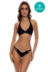 Luli Fama Twisted Beauty Front twist halter top